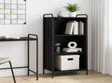 Book Cabinet 55.5 x 33 x 111 cm Engineered Wood Black Oak 8013908