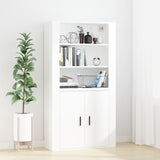 ZNTS Wall Cabinet White 80x33x80 cm Engineered Wood 816592