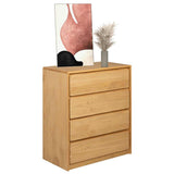 Drawer Cabinet SAUDA Oak 76.5x39x91 cm Solid Wood Pine 377595