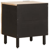 Bedside Cabinet 2 pcs White 40 x 33 x 46 cm Solid Mango Wood 4017861