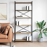 Bookshelf Artisan Oak 80 x 30 x 189.5 cm Engineered Wood 868412