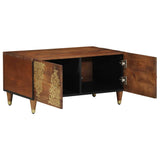 Coffee Table Honey Brown 80 x 50 x 40 cm Solid Mango Wood 4018741