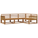 Outdoor Sofa Set 4 pcs Natural Solid Acacia Wood 3382527