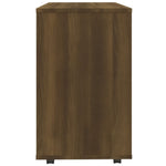 ZNTS Side Table Brown Oak 70x35x55 cm Engineered Wood 815107