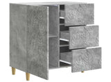 Sideboard Concrete Grey 66 x 34.5 x 90 cm Engineered Wood 895088