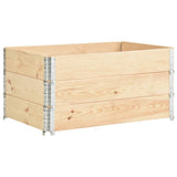 Pallet Collars 3 pcs 80x120 cm Solid Pine Wood 310051