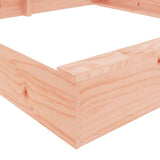Sandbox with Seats Square Solid Wood Douglas 825042