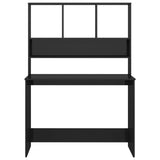 Desk High gloss black Engineered wood 110x45x157 cm Desk 800394