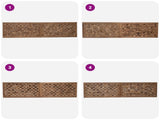Bed Headboard Natural Solid Teak Wood 42024564
