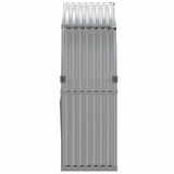 Log Holder Light Grey 120x45x140 cm Galvanised Steel 364551