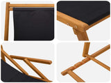 Folding Sun Lounger 2 pcs 3 Position Solid Eucalyptus Wood 3407824