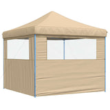 Party Tent Folding Beige 292 x 292 x 315 cm Oxford Fabric 42023555