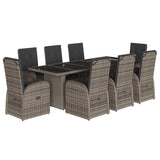 Garden Dining Set Grey, Dark Grey 3277622