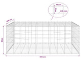 Gabion with 5 mm Wire and 10x10 cm Mesh 100x100x50 cm 3465284