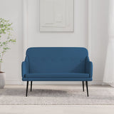 Bench Blue 110x76x80 cm Fabric 351490