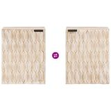 Bathroom Hanging Cabinet White 38 x 33 x 48 cm Solid Mango Wood 4017884