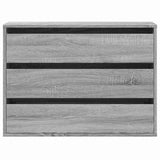 Corner Chest of Drawers Grey Sonoma 80x41x58 cm Engineered Wood 852857