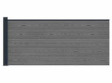 Fence Panel WPC and Aluminium Grey 42039074