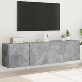 TV Cabinets Wall-mounted 2 pcs Concrete Grey 80x30x41 cm 836959