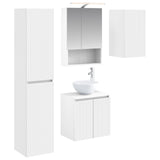 Bathroom Cabinet Set 5 pcs White 50 x 14.5 x 70 cm 3407295