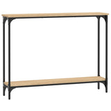 Console Table Sonoma Oak 100x22.5x75 cm Engineered Wood 834016