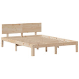 Bookcase Bed without Mattress 120x200cm Solid Wood Pine 3322664