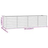 Garden Raised Bed Rusty 320x80x77 cm Corten Steel 151963