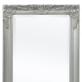 Wall Mirror Baroque Style 100x50 cm Silver 243681