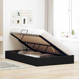 Storage Bed with Mattress Black 120 x 200 cm Velvet 3370084