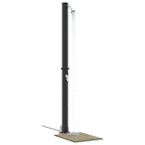 Outdoor Solar shower Black 217 cm PVC and Aluminium 42003407