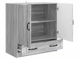 Sideboard Grey Sonoma 66 x 34.5 x 92 cm Engineered Wood 895821