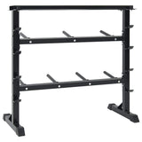 Dumbbell Rack Black 99 x 45 x 95.5 cm Powder-Coated Steel 42002574