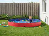 Children Swimming Pool Folding Red 200 x 30 cm 3416318