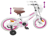 Kids Bike 12 Inches for 2-4 Years Old White 42009542
