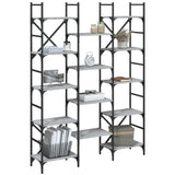 Bookshelf Grey Sonoma 127.5x28.5x172.5 cm Engineered Wood 838871