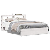 Bed Frame with Headboard without Mattress White 120x200 cm 3305994