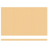 Retractable Awning Manual Orange and White 500x300 cm Fabric 3331209