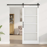 Sliding Door Manual White 86 x 198.5 cm Wood and metal 3332340