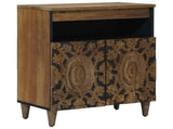 Sideboard with Storage Brown 60 x 33.5 x 75 cm Solid Mango Wood 4018357