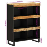 Side Cabinet 85x33x107 cm Solid Wood Mango 352901