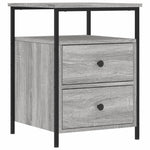 ZNTS Bedside Cabinet Grey Sonoma 44x45x60 cm Engineered Wood 826009