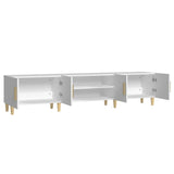 TV Cabinet White 180x31.5x40 cm Engineered Wood 816256