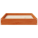 Dog Bed Wax Brown 72 x 54 x 9 cm Solid Pine Wood 867643