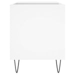 ZNTS Record Cabinet White 85x38x48 cm Engineered Wood 831700