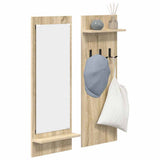 Wall-Mounted Coat Rack with Shelf Sonoma Oak 70 x 10 x 90 cm 874525