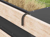Hay Feeder Black 71 x 33 x 70 cm Cold-Rolled Steel 874630
