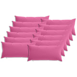 Cushion Cover 12 pcs HEERLEN Pink 40 x 80 cm Polyester 910044