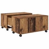 Coffee Table Old Wood 75 x 75 x 38 cm Engineered Wood 875480