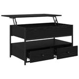 Coffee Table Black Oak 85 x 50 x 50 cm Engineered Wood 883057