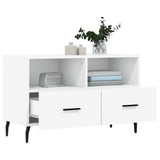 TV Cabinet White 80x36x50 cm Engineered Wood 828988